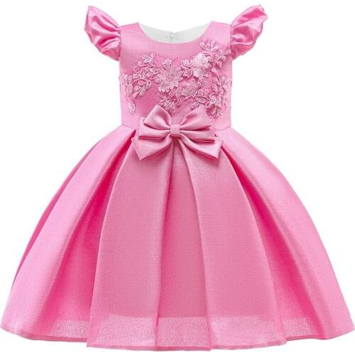 Baby girl dress ball gown for girl elegant bow lace dress birthday party dress stage costumes wedding dress dresses for children