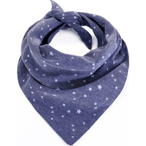 Star Tower Cat Dog Bandana Bibs Scarf Collar Adjustable Pet Neckerchief Scarf Waterproof Saliva Towel for Small Medium Large Dog