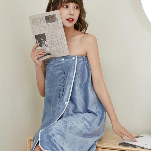 Bath Shower Towels Women Magic Bath Microfiber Plain Towel Skirt Dry Hair Cap Toalla Serviette De Plage 80*135cm+25*68cm Set