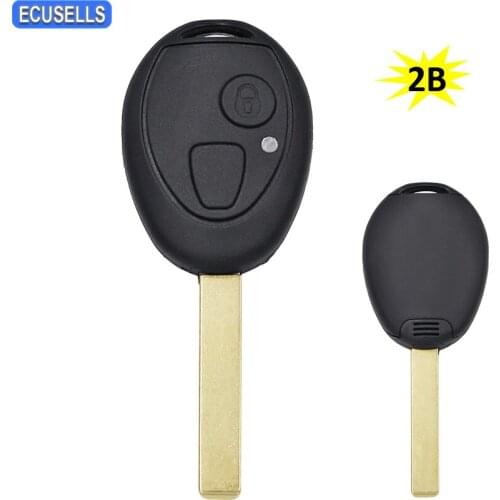 2 Button Remote Car Key Shell Case for MG for BMW Mini Cooper R53 R50 S for Land Rover 75 Z3 Z4 X3 X5 E46 E39 E36 E34 Key
