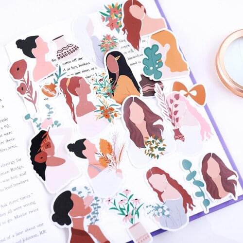 40pcs Anime Girl Cartoon Album Scrapbook Waterproof Decoration Sticker DIY Handmade Gift Scrapbook Sticker