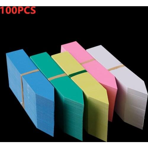 100pcs*5cm Plants Labels Indoor Bonsai Name Tag Plastic Multicolors Stake Type Kindergarten Flower Pot Plants Garden Ornaments