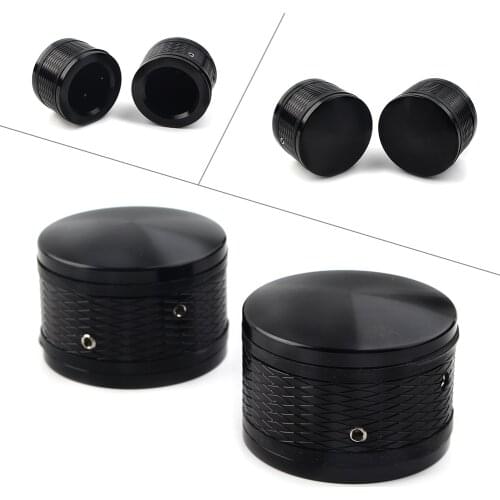 1Pair Motorcycle Front Axle Nut Cover Bolt Kits For Harley Davidson Touring FLTR Road King FLHT Dyna Fat Boy Softail