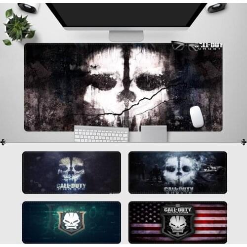 Trendy Call Of Duty Ghosts Gaming Mouse Pad PC Laptop Gamer Mousepad Anime Antislip Mat Keyboard Desk Mat For Overwatch/CS GO