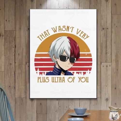 Modular Canvas HD Prints Wall Art Todoroki Posters Paintings Boys Room My Hero Academia Anime Home Decor Pictures Framework