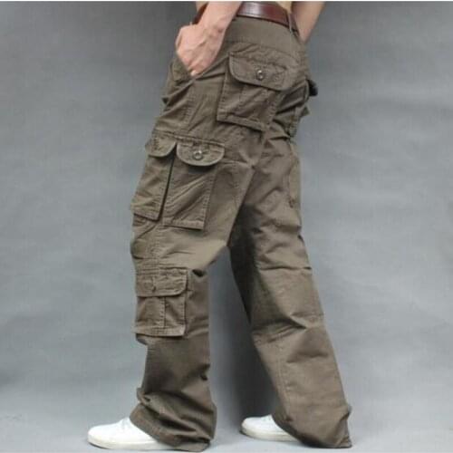 New Overalls Hip Hop Mens Long Trousers Men Baggy Casual Pants Plus Size 38 Mens Bottoms