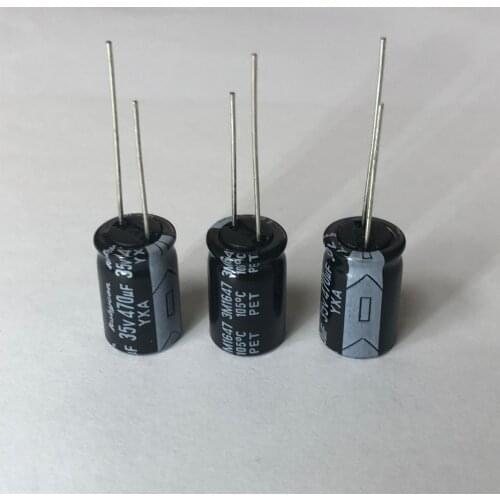 10PCS New and Original Rubycon 35V470UF 10X16MM 470UF 35V YXASeries Standard made in Japan