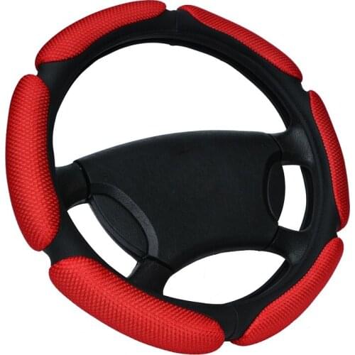 Sandwich Sport Type CAR STEERING WHEEL COVER Anti-Slip 38CM Universal Fits Most Car Styling Steering Wheel