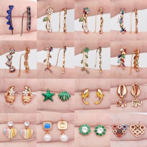 Fashion Earrings for Womens earrings Gold Filled Rhinestone Stud Earrings Fashion Trendy Jewelry for Wedding Engagement Party