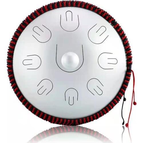 16 Inch 9 Note Steel Tongue Drum D Tune Tambourine Ethereal Drum Yoga Meditation Percussion Instrument With Dedicated Drum Bag