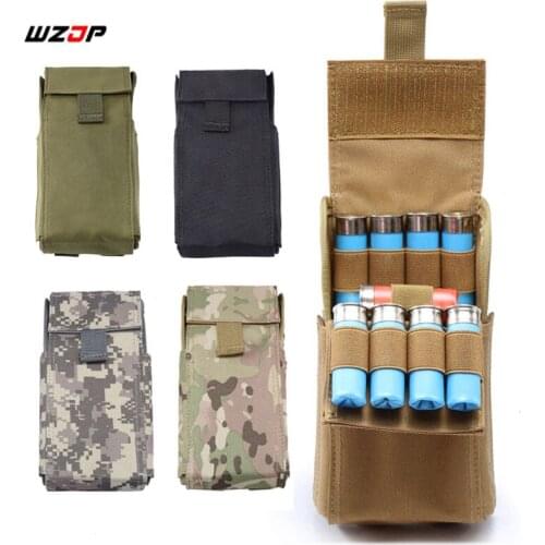 WZJP 12G 25-Holes Bullets Package Waterproof Anti-corrosion Hunting Pouches Shells Package CS Field Portable Outdoor Bullet Bag