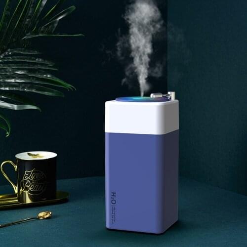 350ml Ultrasonic Air Humidifier USB Mute Humificador Portable Essential Oil Sprayer Car Home Office Fog Purifier with Led Lamp