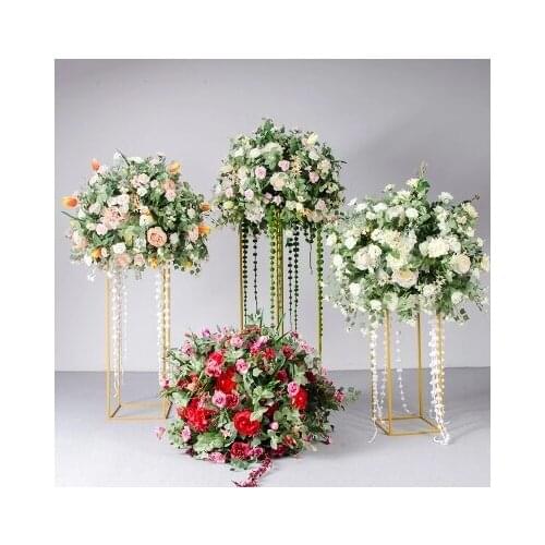 Exellent quality Giant Luxury Wedding flower ball decoration road lead flower wedding flower bouquet party props 2pcs/lot