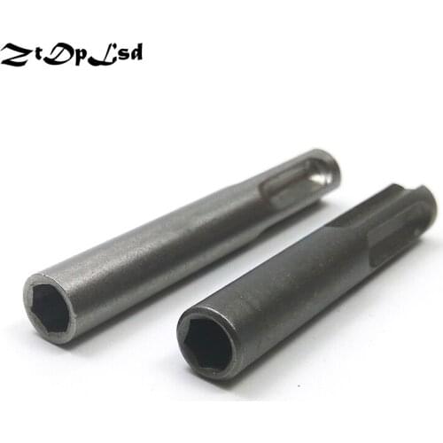 ZtDpLsd 60mm 70mm 1/4" Hex Shank Socket Holder Drill Bit Chuck Adapter SDS Converter Adaptor Nut Impact Driver Hammer Tool 2Pcs