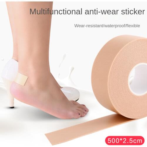 1 Roll Multi-functional Bandage Rubber Plaster Tape First Aid Kits Self-adhesive Elastic Wrap Anti-wear Waterproof Heel Foot Pad
