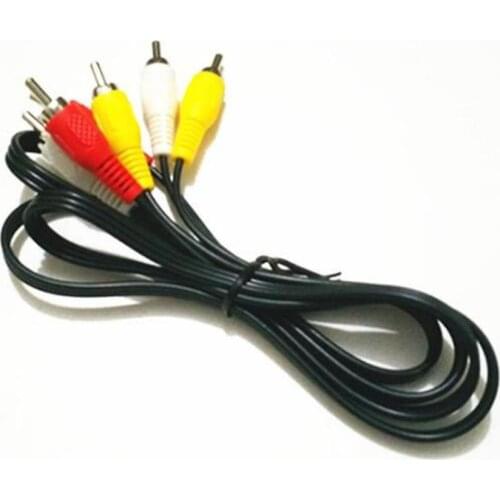 10PCS Audio Cable 3CRA TV Set-Top Box Connecting Line 1 M 1.5 M Video AV Audio Cable