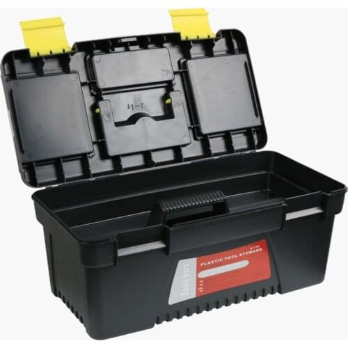 12 inch portable toolbox home hardware plastic tool box car repair box 304x137x105mm Storage Box with tray compartment