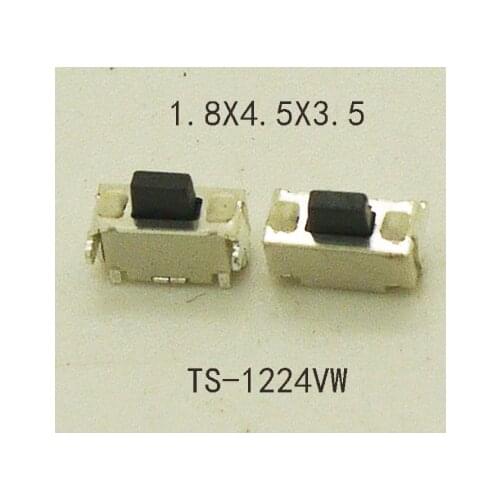 20PCS/100PCS Reel Packing Tactile button key Switch Momentary Tact Button 1.8x4.5x3.5mm(2X4mm) for phone side push