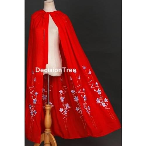 2021 women cosplay fairy costume hanfu coat chinese traditional ancient stage hanfu cloak chinese national folk dance costume