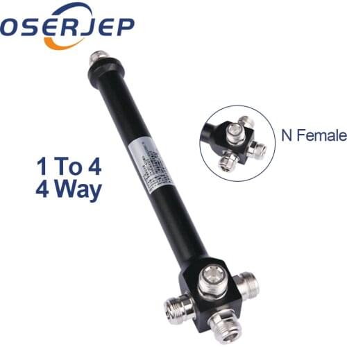 1pcs 4 Way Splitter N type 800-2500MHz Power Splitter Divider For 2g 3G 4g CDMA GSM WCDMA Cell Phone signal Booster Repeater