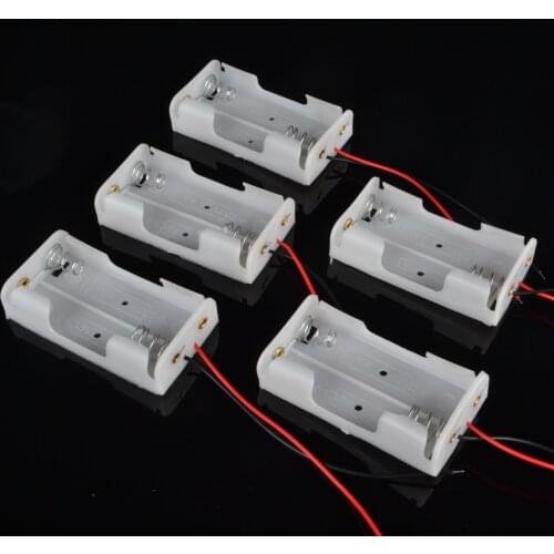 5pcs AA battery holder plastic Battery Case Connector Box Holder 2x 1.5V Connector