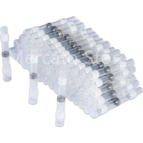 500/300/100PCS Waterproof Heat Shrink Solder Seal Sleeve Splice Terminals Seal Electrical Wire Butt Connectors Assortment Kit