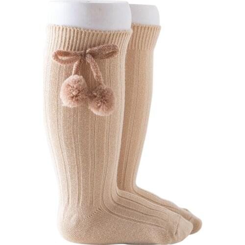 8pair/lot Spanish England Wind Baby Socks Autumn Winter Girl Stocking Double Needle Ball Medium Toddler Tights