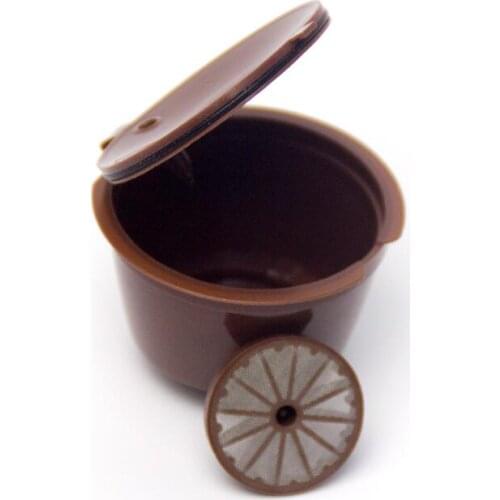 800PCS Fashion Coffee Capsule Plastic Capsule Refillable Reusable Compatible with refill