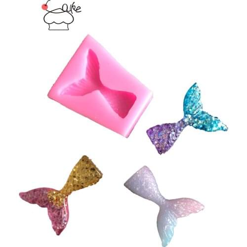 Aouke fish tail Fondant Cupcake Decorating Molds Cake Silicone Mold Sugarpaste Candy Chocolate Gumpaste Clay Mould