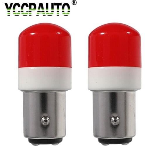 YCCPAUTO 2Pcs 1157 BAY15D P21/5W LED Bulbs Ceramics 3030 LED Car Lights Auto Brake Parking Lamp Red White Yellow 12V-24V