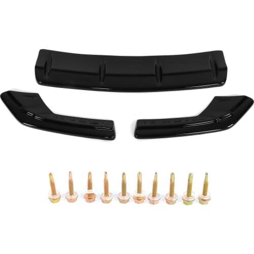 Bumper protector bumper lip Gloss Black for Maxton Style Rear Bumper Diffuser Extension Side Splitter Replacement for 8V Sedan