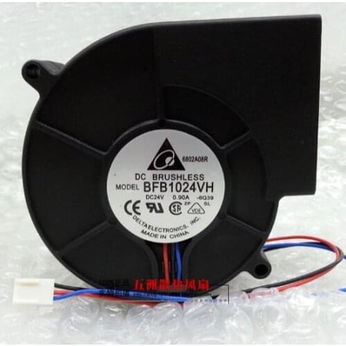 Delta 9733 9CM BFB1024VH DC 24V 0.9A 3-Line double Ball Blower Turbine Cooling Fan