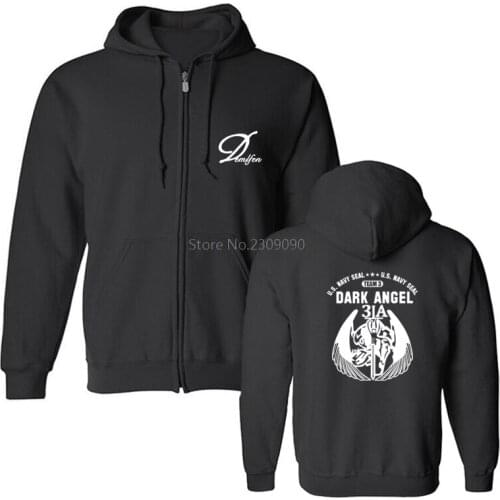 Us Navy Seal Us Army Special Force Dark Angel Team Hoodies Mens Cotton Fleece Sweatshirt Cool Hip Hop Coat Streetwear