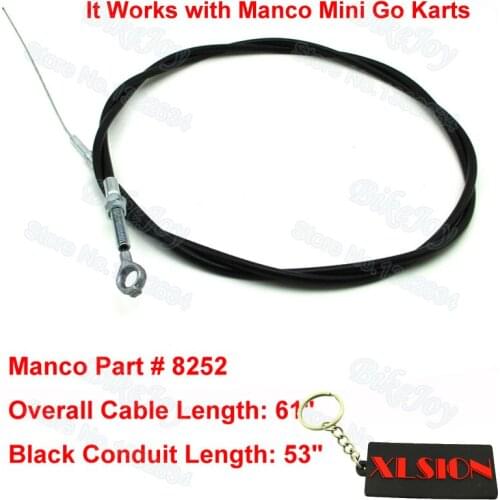 THROTTLE CABLE 75" LONG W/ 67" CASING # 8251 AMERICAN SPORTWORKS MANCO GO KART
