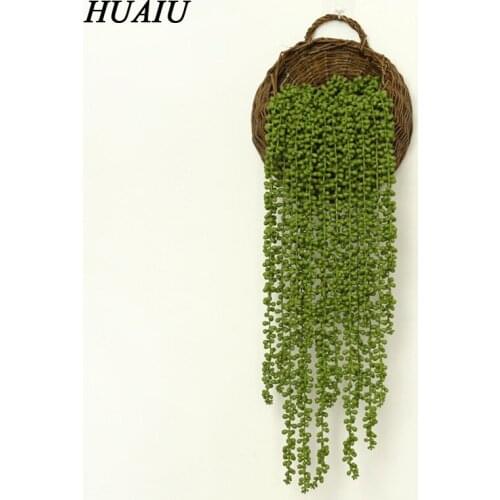 Artificial Flower Succulent Rattan Real Touch Cactus Home Decoration Wall-mounted Green Plant Simulation Flower Vine