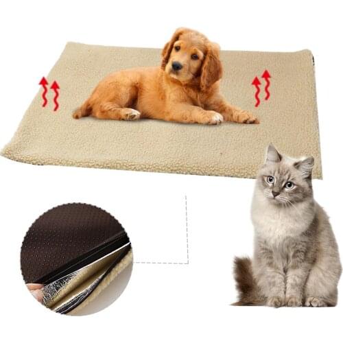 Pet Dogs Self Heating Mats Puppy Winter Warm Bed House Nest Pads Pet Dog Product Supplies Kennel Mats Washable Bed For Cats Dogs