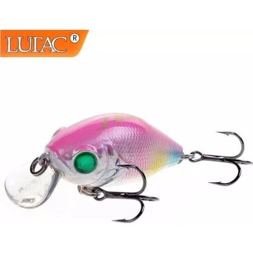 Lutac Minnow Fishing Lures Crank Floating Hard Plastic Artificial Baits Treble Hooks Pesca