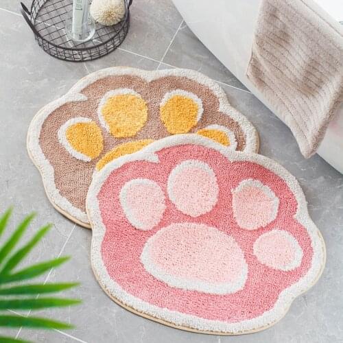 Cartoon Cat Claw Mini Carpets Fur Doormats Rugs Floor Mats Home For Bathroom Living Room Entrance Door Kitchen Bed Hallway