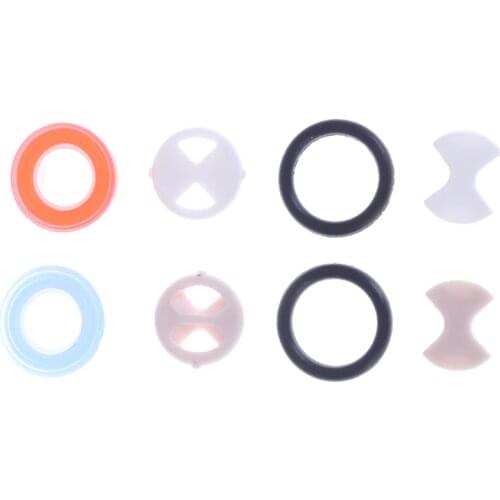 8Pcs/set Ceramic Disc Silicon Washer Insert Turn Replacement 1/2" For Valve Tap