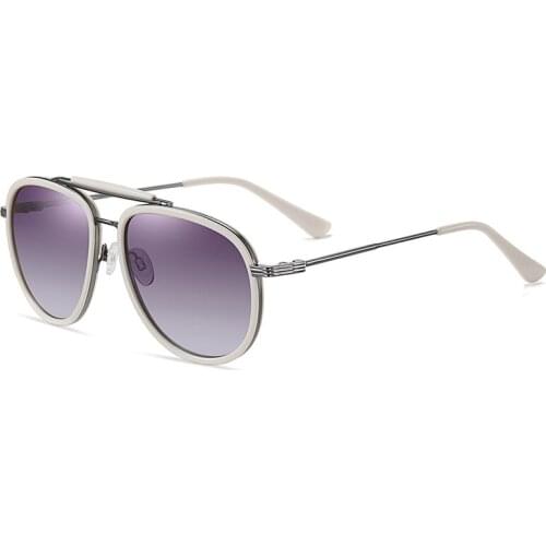 New EYECRAFTERS 2021 Fashion NEW Retro Brand Mens Womens Sunglasses Polarized Square Gradient Lens Purple UV400 Driving Glasses