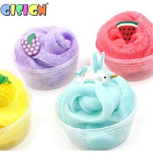 Charms Cotton Slime Fluffy Polymer Colorful Silk Magic Clay Plasticine Supplies Accessories Anti Stress Mud Kids Toys