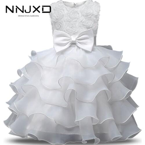 Flower Girl Dress Formal 10 Years Floral Baby Girls Dresses 6 Colors Wedding Party Children Clothes Birthday Clothing Vestidos