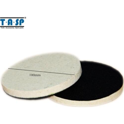 TASP 2pcs 100mm Wool Polishing Buffing Pad for Car Glass Polising