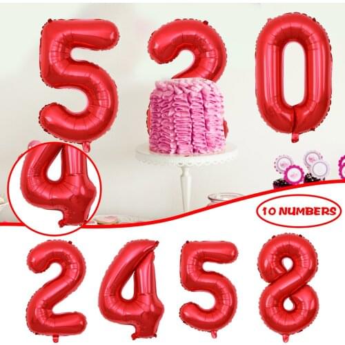 Happy Theme Number balloons Happy Birthday Kids Favors Flags party Decor Baby Shower Events Party Supplies ramadan decoration