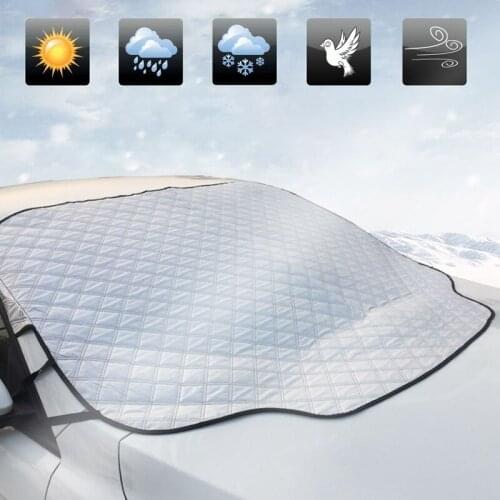 Car Sun Shade UV Windscreen Cover Protector Car Front Window Sun Visor Fits Windshields of Various Sizes in All Weather Anti-Th