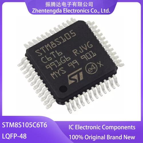 STM8 STM8S105 STM8S105C6T6 LQFP-48 MCU STM8S105C6T6