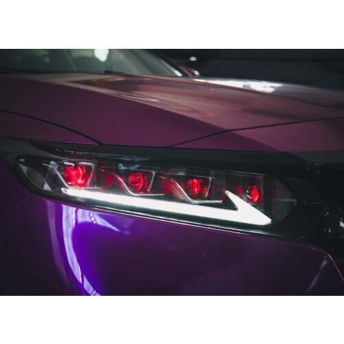 LED Headlight for Cadillac srx COB Angel Eye DRL Daytime Running Light Turn Signal and Blue Night Mode