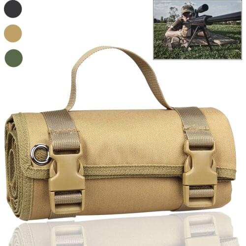 Tactical Shooting Mat Roll-up Waterproof Lightweight Nylon Cloth Military Padded Hunting Gun Pad Accessories Rifle Gun Shotgun
