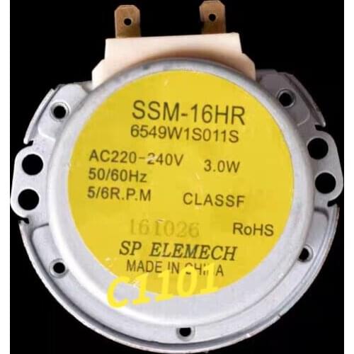 Microwave Oven Turntable Motor Synchronous Motor Tray Motors SSM-16HR AC 220V 240V 3W 50/60Hz for Microwave Oven Parts