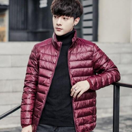 YuWaiJiaRen 90% White Duck Down Jacket Men Winter Thin Warm Ultralight Fashion Down Coat Doudoune Homme
